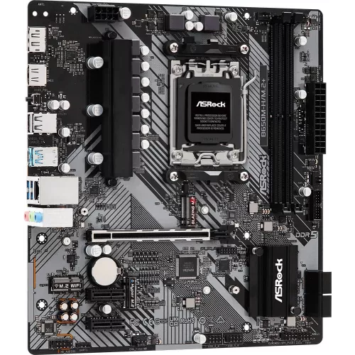 Материнская плата Asrock B650M-H/M.2+ Socket AM5 AMD B650 2xDDR5 mATX AC`97 8ch(7.1) GbLAN RAID+HDMI+DP