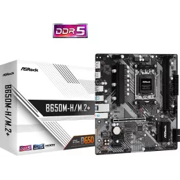 Материнская плата Asrock B650M-H/M.2+ Socket AM5 AMD B650 2xDDR5 mATX AC`97 8ch(7.1) GbLAN RAID+HDMI+DP