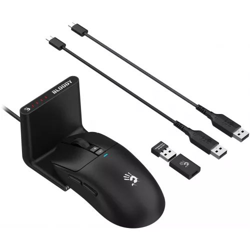 Мышь A4Tech Bloody R72 Ultra Duo черный оптическая 20000dpi беспров. USB/USB-C 7but