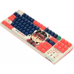 Клавиатура A4Tech AT87 Proxy Boom бежевый/красный USB for gamer LED (AT87) кабель 1.8м