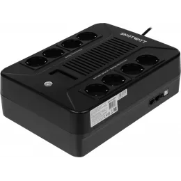 Источник бесперебойного питания Smartwatt Safe Pro LCD 600Вт 1000ВА черный