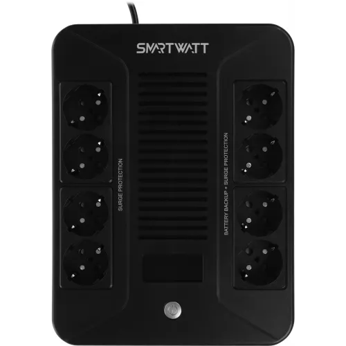 Источник бесперебойного питания Smartwatt Safe Pro LCD 600Вт 1000ВА черный