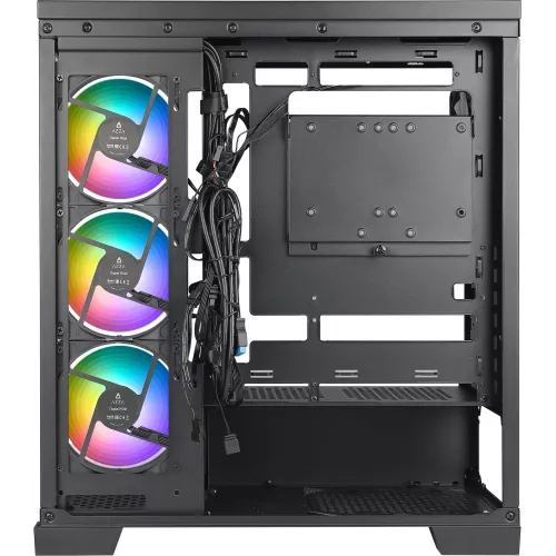Корпус Azza COVE черный без БП ATX 6x120mm 2x140mm 1xUSB2.0 1xUSB3.0 audio bott PSU