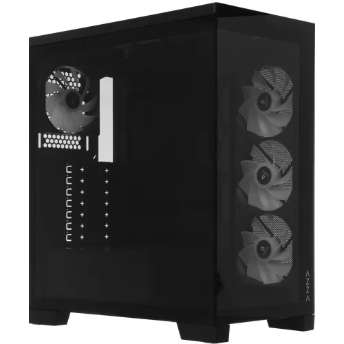 Корпус Azza COVE черный без БП ATX 6x120mm 2x140mm 1xUSB2.0 1xUSB3.0 audio bott PSU