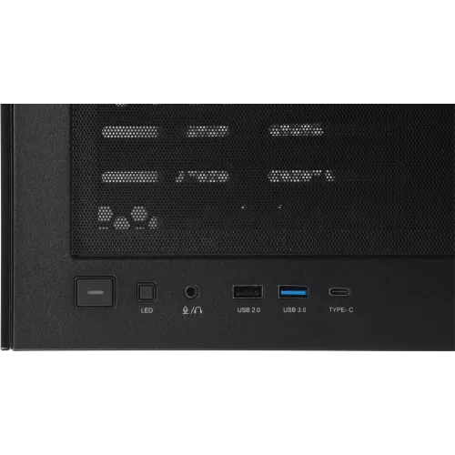 Корпус Azza COVE черный без БП ATX 6x120mm 2x140mm 1xUSB2.0 1xUSB3.0 audio bott PSU