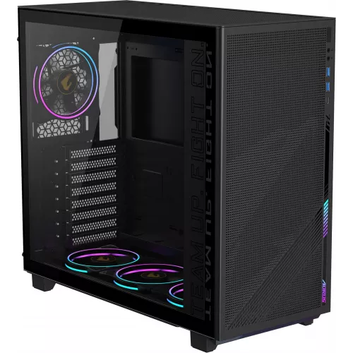 Корпус Gigabyte GB-AC400G черный без БП ATX 5x120mm 2x140mm 2xUSB3.0 audio bott PSU