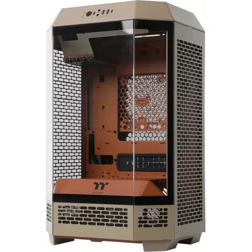 Корпус Thermaltake The Tower 300 Gravel Send коричневый без БП mATX 8x120mm 6x140mm 2xUSB3.0 audio bott PSU