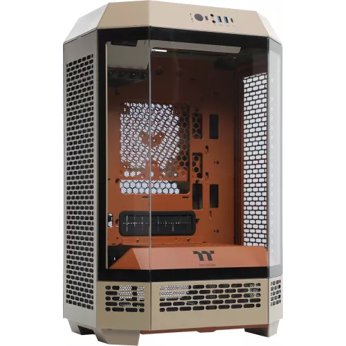Корпус Thermaltake The Tower 300 Gravel Send коричневый без БП mATX 8x120mm 6x140mm 2xUSB3.0 audio bott PSU