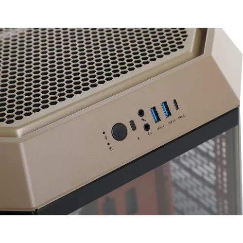 Корпус Thermaltake The Tower 300 Gravel Send коричневый без БП mATX 8x120mm 6x140mm 2xUSB3.0 audio bott PSU