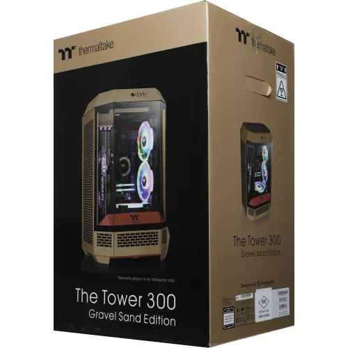 Корпус Thermaltake The Tower 300 Gravel Send коричневый без БП mATX 8x120mm 6x140mm 2xUSB3.0 audio bott PSU