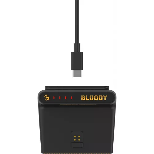 Мышь A4Tech Bloody R72 Ultra Duo Renegade черный оптическая 20000dpi беспров. USB/USB-C 7but