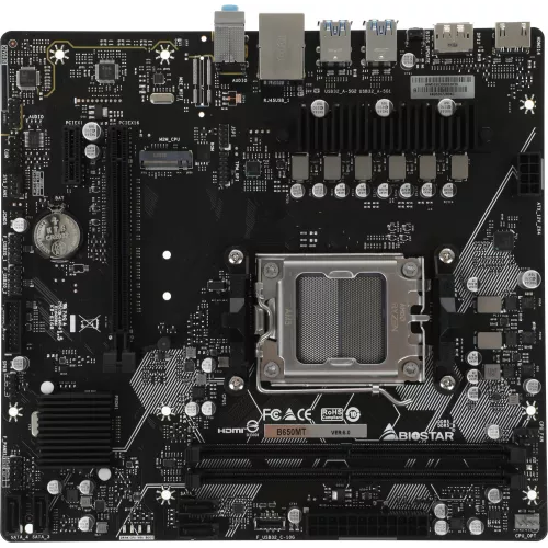 Материнская плата Biostar B650MT Socket AM5 AMD B650 2xDDR5 mATX AC`97 8ch(7.1) GbLAN RAID+HDMI+DP