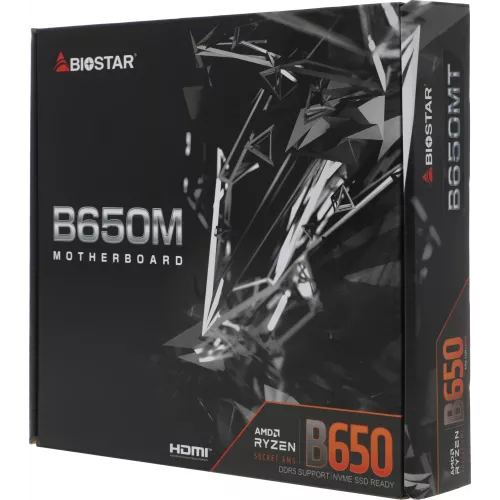 Материнская плата Biostar B650MT Socket AM5 AMD B650 2xDDR5 mATX AC`97 8ch(7.1) GbLAN RAID+HDMI+DP