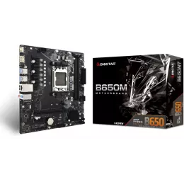 Материнская плата Biostar B650MT Socket AM5 AMD B650 2xDDR5 mATX AC`97 8ch(7.1) GbLAN RAID+HDMI+DP