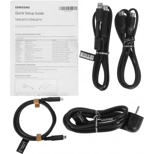 Монитор Samsung 34" ViewFinity S6 S34C650VAIXCI черный VA LED 5ms 21:9 M/M Cam полуматовая HAS Piv 3000:1 350cd 178гр/178гр 3440x1440 100Hz DP Ultra WQHD USB 8.1кг
