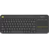 Клавиатура Logitech K400 Plus черный USB беспроводная Multimedia (920-007173)