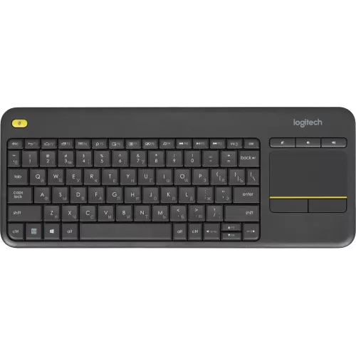 Клавиатура Logitech K400 Plus черный USB беспроводная Multimedia (920-007173)