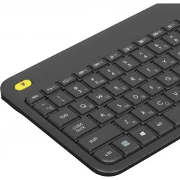 Клавиатура Logitech K400 Plus черный USB беспроводная Multimedia (920-007173)