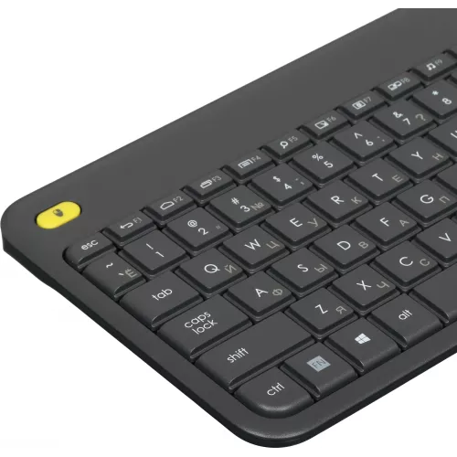 Клавиатура Logitech K400 Plus черный USB беспроводная Multimedia (920-007173)