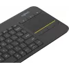 Клавиатура Logitech K400 Plus черный USB беспроводная Multimedia (920-007173)