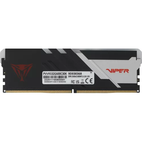 Память DDR5 2x16GB 6000MHz Patriot PVVR532G600C30K Viper Venom RGB RTL Gaming PC5-48000 CL30 DIMM 288-pin 1.35В kit с радиатором Ret
