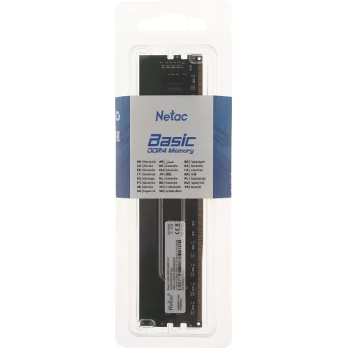 Память DDR4 32GB 3200MHz Netac NTBSD4P32SP-32J Basic RTL PC4-25600 CL22 DIMM 288-pin 1.2В single rank Ret