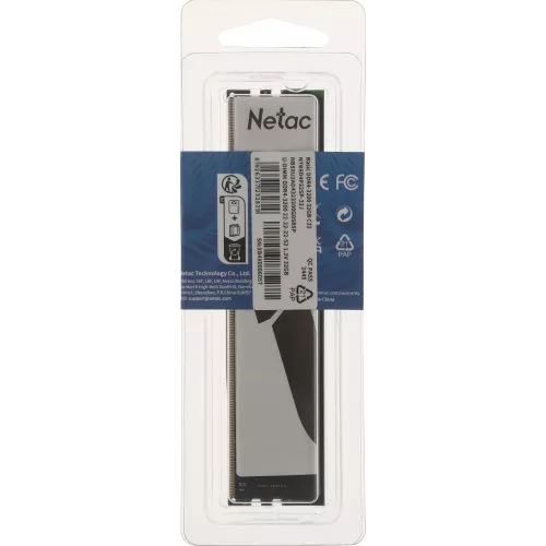 Память DDR4 32GB 3200MHz Netac NTBSD4P32SP-32J Basic RTL PC4-25600 CL22 DIMM 288-pin 1.2В single rank Ret