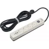 Сетевой фильтр Powercom SP-01 USB2A1CW 3,0М 3.0м (4 розетки) белый/серый (коробка)