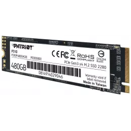 Накопитель SSD Patriot PCIe 3.0 x4 480GB P310P480GM28 P310 M.2 2280