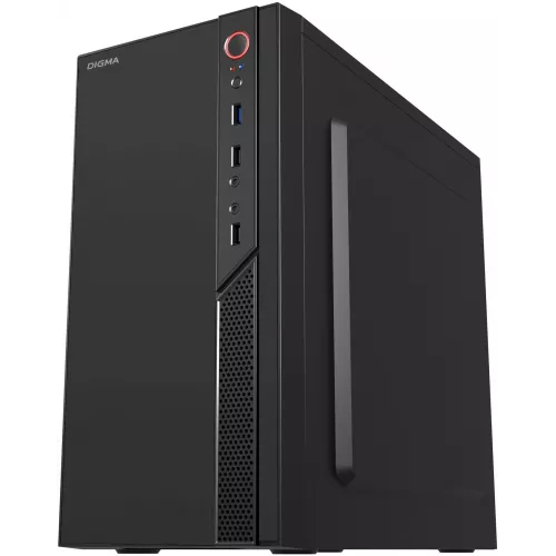 Корпус Digma DCC-MN306 черный без БП mATX 1x80mm 1x92mm 2x120mm 2xUSB2.0 1xUSB3.0 audio