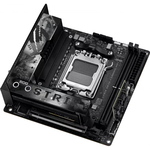 Материнская плата Asus ROG STRIX X870-I GAMING WIFI Socket AM5 AMD X870 2xDDR5 mini-ITX AC`97 8ch(7.1) 2.5Gg RAID+HDMI