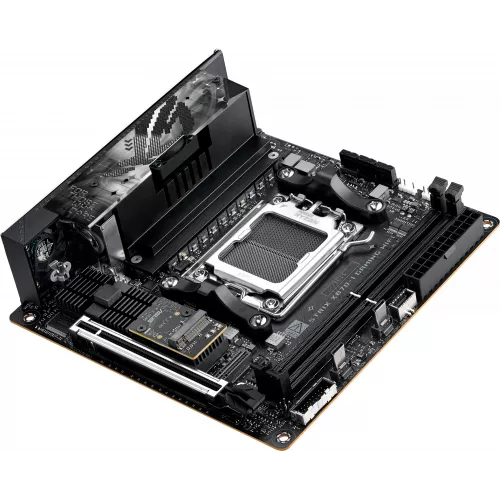 Материнская плата Asus ROG STRIX X870-I GAMING WIFI Socket AM5 AMD X870 2xDDR5 mini-ITX AC`97 8ch(7.1) 2.5Gg RAID+HDMI