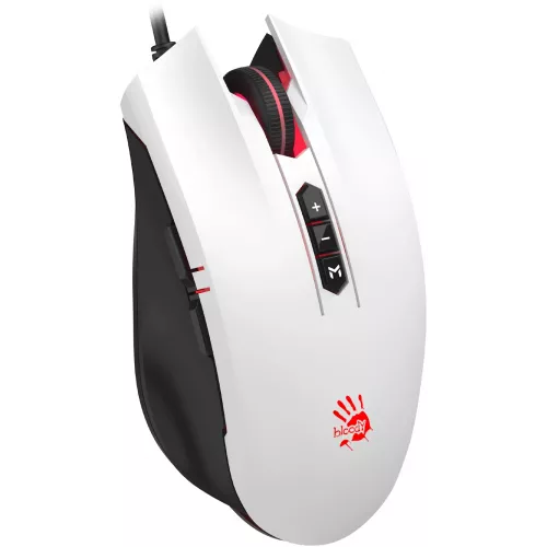 Мышь A4Tech Bloody ES7 белый оптическая 6000dpi USB 8but (ES7 PANDA WHITE)