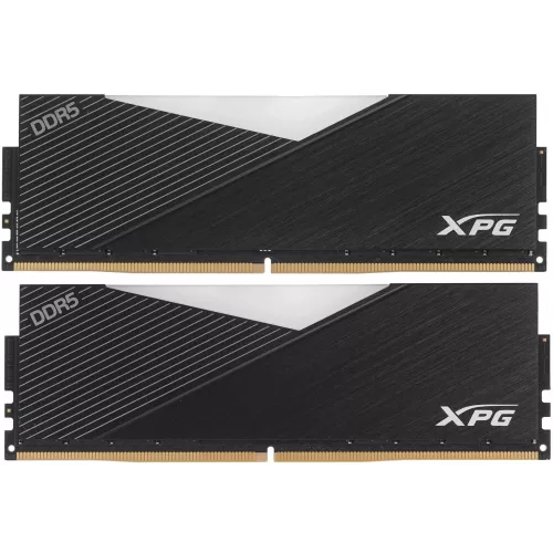 Память DDR5 2x32GB 6400MHz A-Data AX5U6400C3232G-DCLARBK XPG Lancer RGB RTL Gaming PC5-51200 CL32 DIMM 288-pin 1.35В kit dual rank с радиатором Ret