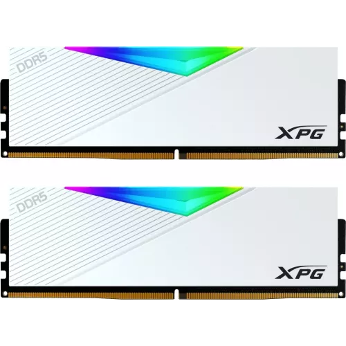 Память DDR5 2x16GB 6000MHz A-Data AX5U6000C3016G-DCLARWH XPG Lancer RGB RTL Gaming PC5-48000 CL30 DIMM 288-pin 1.35В kit single rank с радиатором Ret