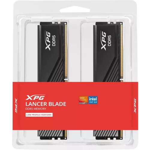 Память DDR5 2x16GB 6400MHz A-Data AX5U6400C3216G-DTLABBK XPG Lancer Blade RTL Gaming PC5-51200 CL32 DIMM ECC 288-pin 1.4В kit dual rank с радиатором Ret