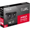Видеокарта Asus PCI-E 4.0 DUAL-RX7600-O8G-EVO AMD Radeon RX 7600 8Gb 128bit GDDR6 2280/18000 HDMIx1 DPx3 HDCP Ret