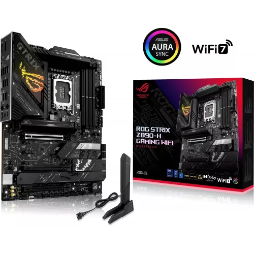 Материнская плата Asus ROG STRIX Z890-H GAMING WIFI Soc-1851 Intel Z890 4xDDR5 ATX AC`97 8ch(7.1) 5Gigabit RAID+HDMI+DP