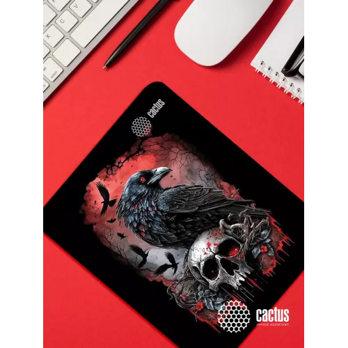 Коврик для мыши Cactus Raven 250x200x3мм (CS-MP-D14S)
