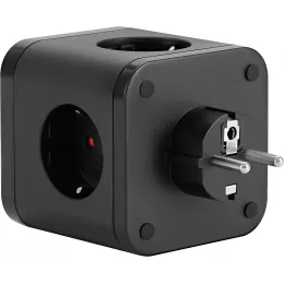 Сетевой разветвитель Buro BU-PW3UC-Plus-B (3 розетки) черный (коробка)