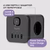 Сетевой разветвитель Buro BU-PW3UC-Plus-B (3 розетки) черный (коробка)