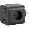 Сетевой разветвитель Buro BU-PW3UC-Plus-B (3 розетки) черный (коробка)