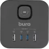 Сетевой разветвитель Buro BU-PW3UC-Plus-B (3 розетки) черный (коробка)