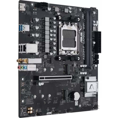 Материнская плата Asus A620M-F GAMING WIFI Socket AM5 AMD A620 2xDDR5 mATX AC`97 8ch(7.1) 2.5Gg RAID+HDMI