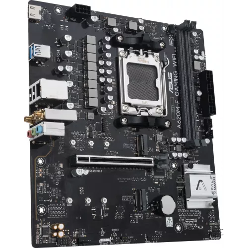 Материнская плата Asus A620M-F GAMING WIFI Socket AM5 AMD A620 2xDDR5 mATX AC`97 8ch(7.1) 2.5Gg RAID+HDMI