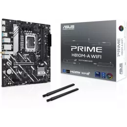 Материнская плата Asus PRIME H810M-A WIFI Soc-1851 Intel H810 2xDDR5 mATX AC`97 8ch(7.1) GbLAN RAID+HDMI+DP