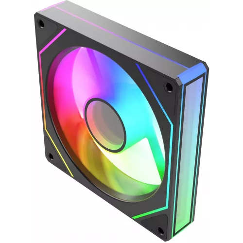 Вентилятор для корпуса Bloody CF-11 LCD ARGB 120х120x25 черный 4-pin 32дБ (упак.:1шт) (CF-11-ARGB120-BK) Ret