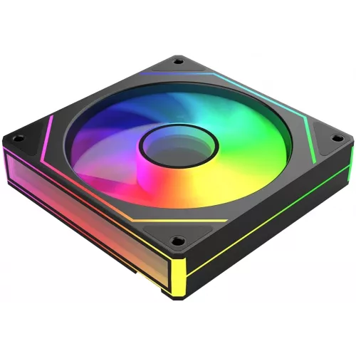 Вентилятор для корпуса Bloody CF-11 LCD ARGB 120х120x25 черный 4-pin 32дБ (упак.:1шт) (CF-11-ARGB120-BK) Ret