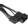 Вентилятор для корпуса Bloody CF-11 LCD ARGB 120х120x25 черный 4-pin 32дБ (упак.:1шт) (CF-11-ARGB120-BK) Ret