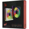 Вентилятор для корпуса Bloody CF-11 LCD ARGB 120х120x25 черный 4-pin 32дБ (упак.:1шт) (CF-11-ARGB120-BK) Ret